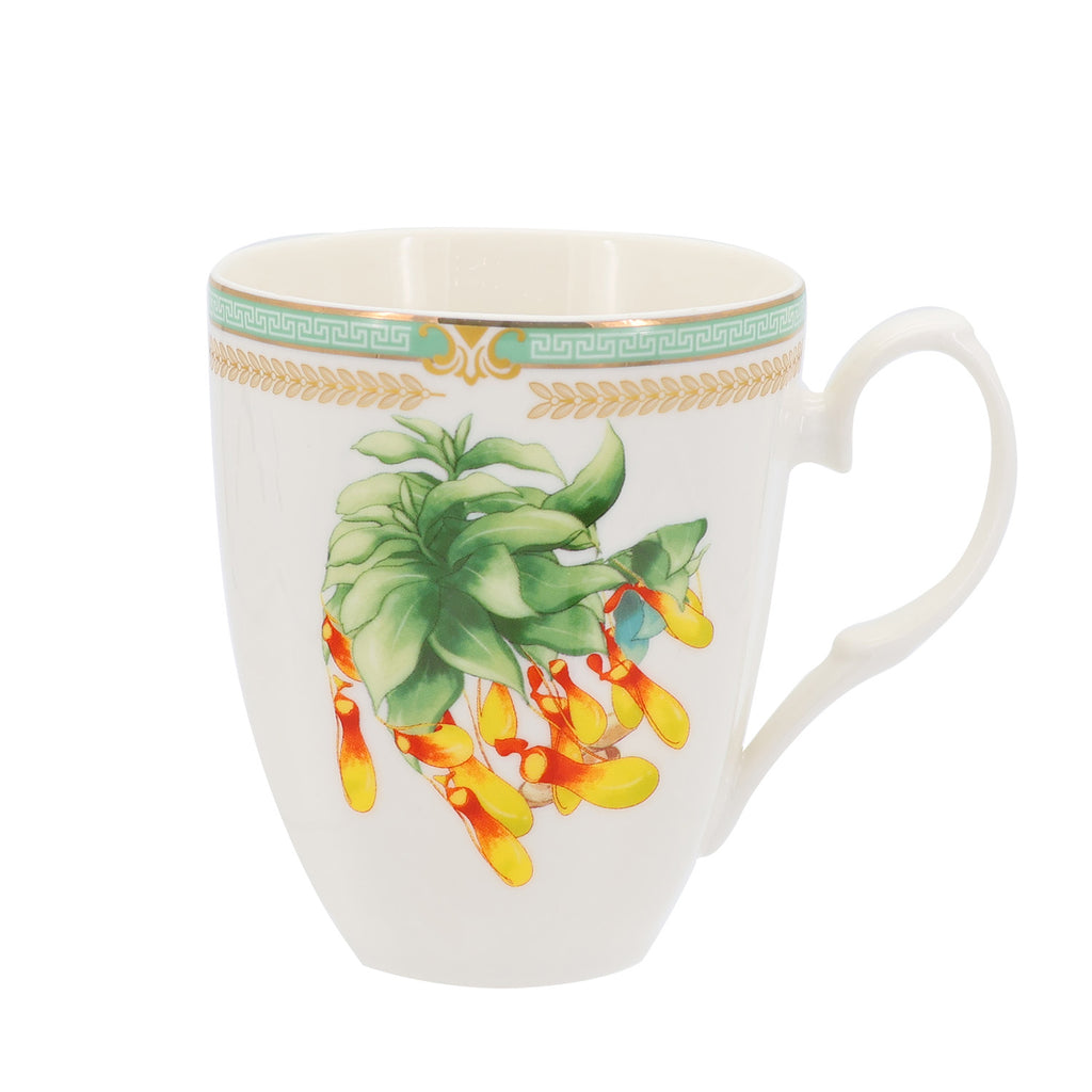 Donglin Homeware Herbal Bloom - Farmhouse Style Ceramic Tableware Set 350cc mug pattern with shjuni