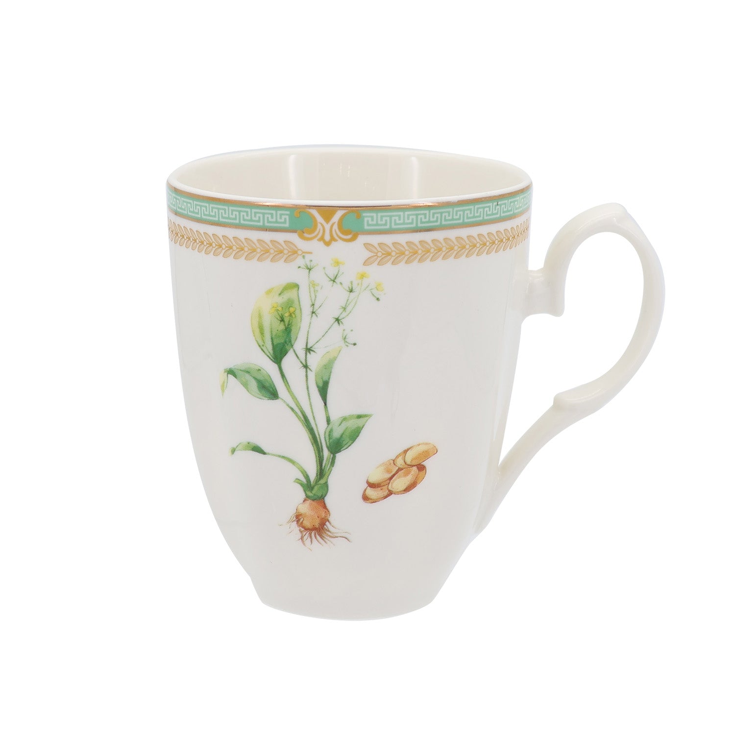 Donglin Homeware Herbal Bloom - Farmhouse Style Ceramic Tableware Set 350cc mug pattern with zexie