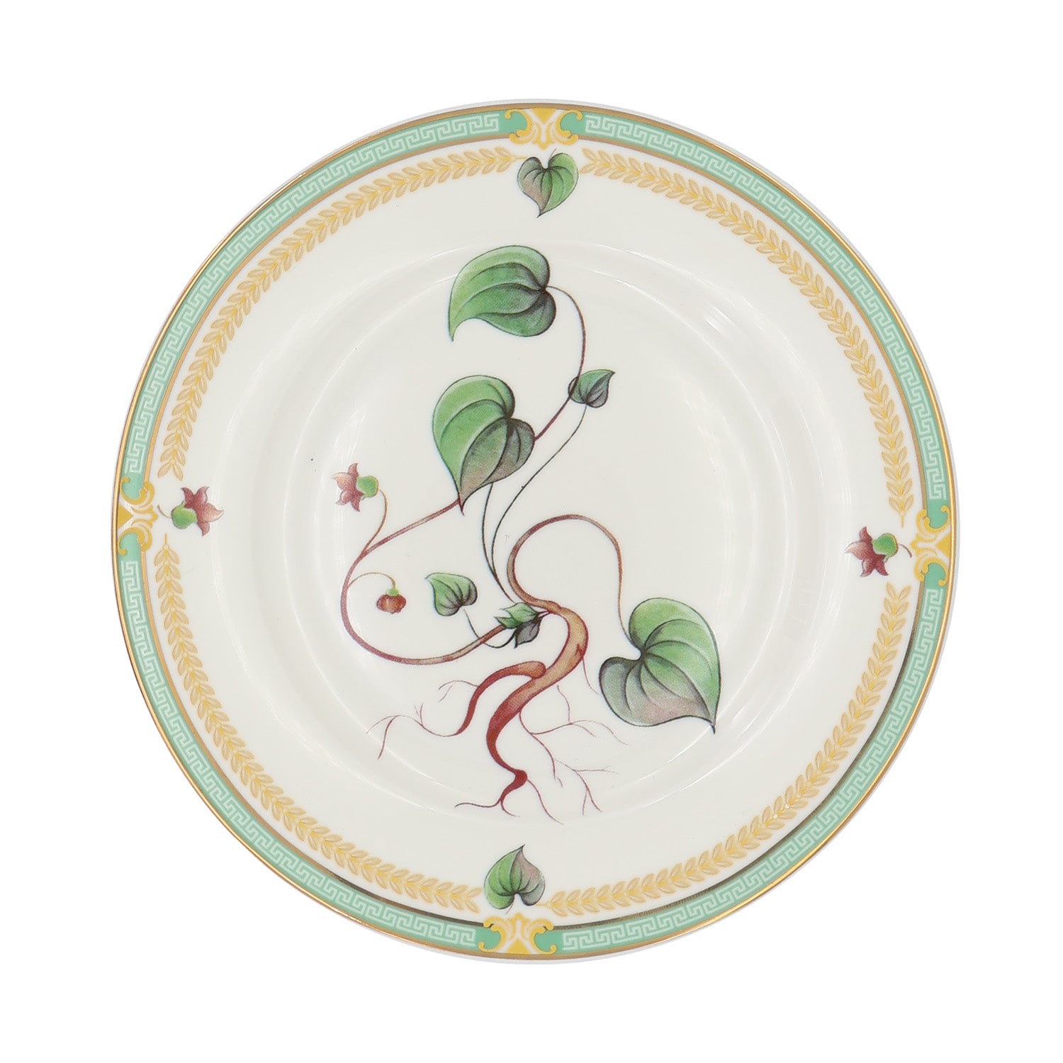 Donglin Homeware Herbal Bloom - Farmhouse Style Ceramic Tableware Set 6-inch dessert plate pattern with common didscorea