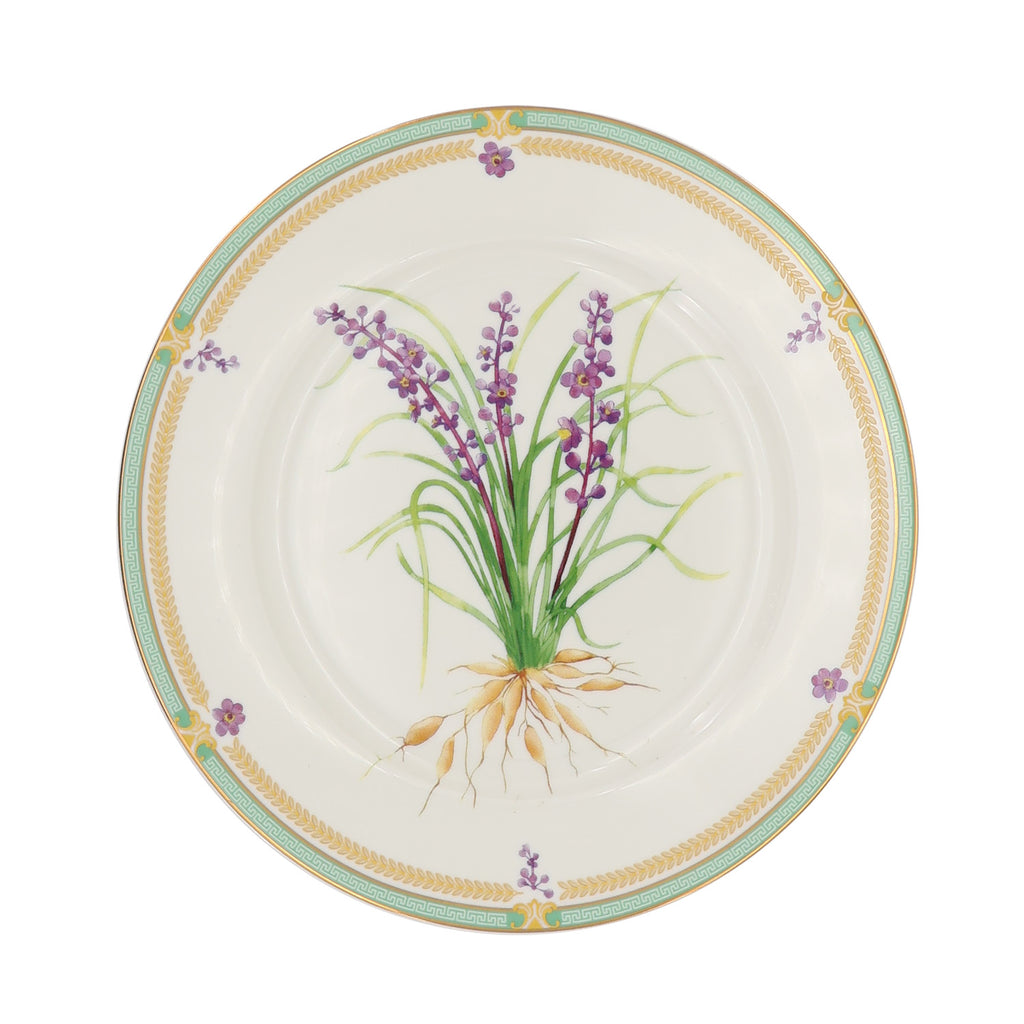 Donglin Homeware Herbal Bloom - Farmhouse Style Ceramic Tableware Set 7.5-inch dessert plate pattern with dwart lilyturt tuber