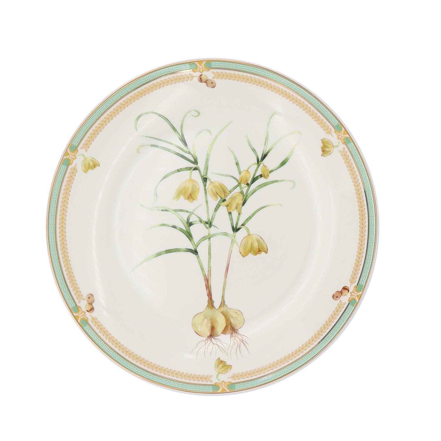 Donglin Homeware Herbal Bloom - Farmhouse Style Ceramic Tableware Set 8-inch coupe plate pattern with hanbeimu