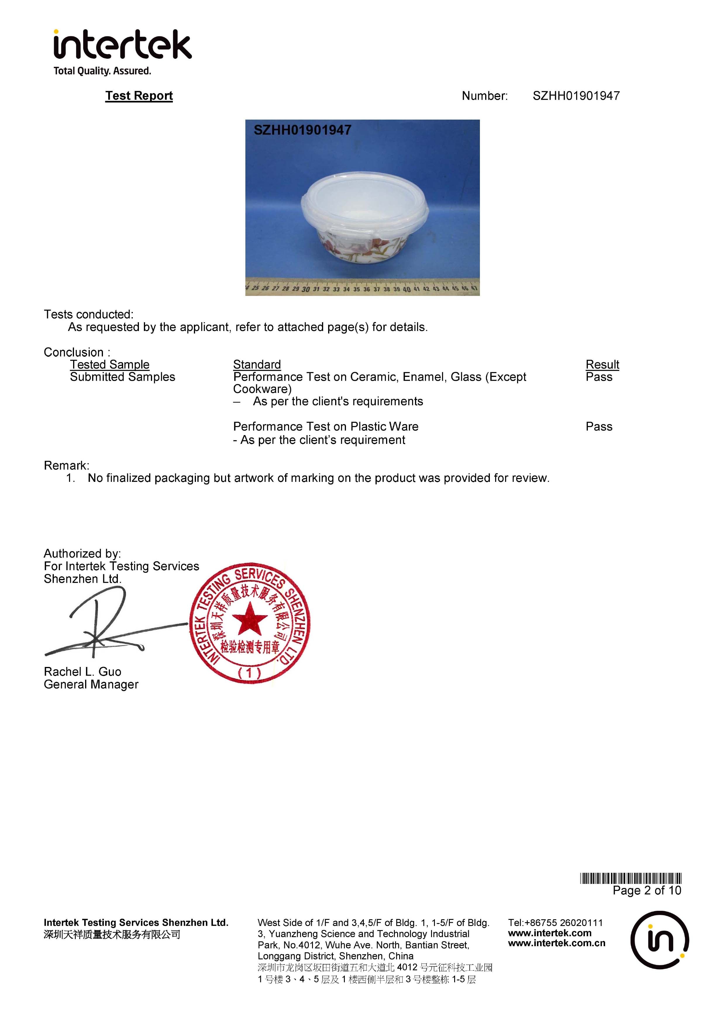 LFGB Certification