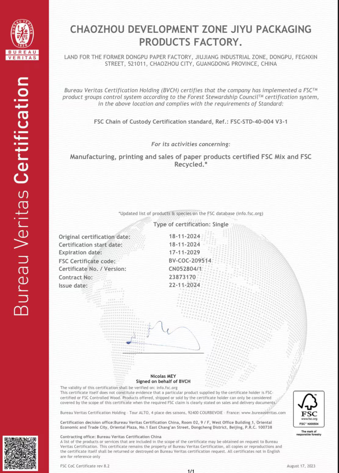 FSC Certification
