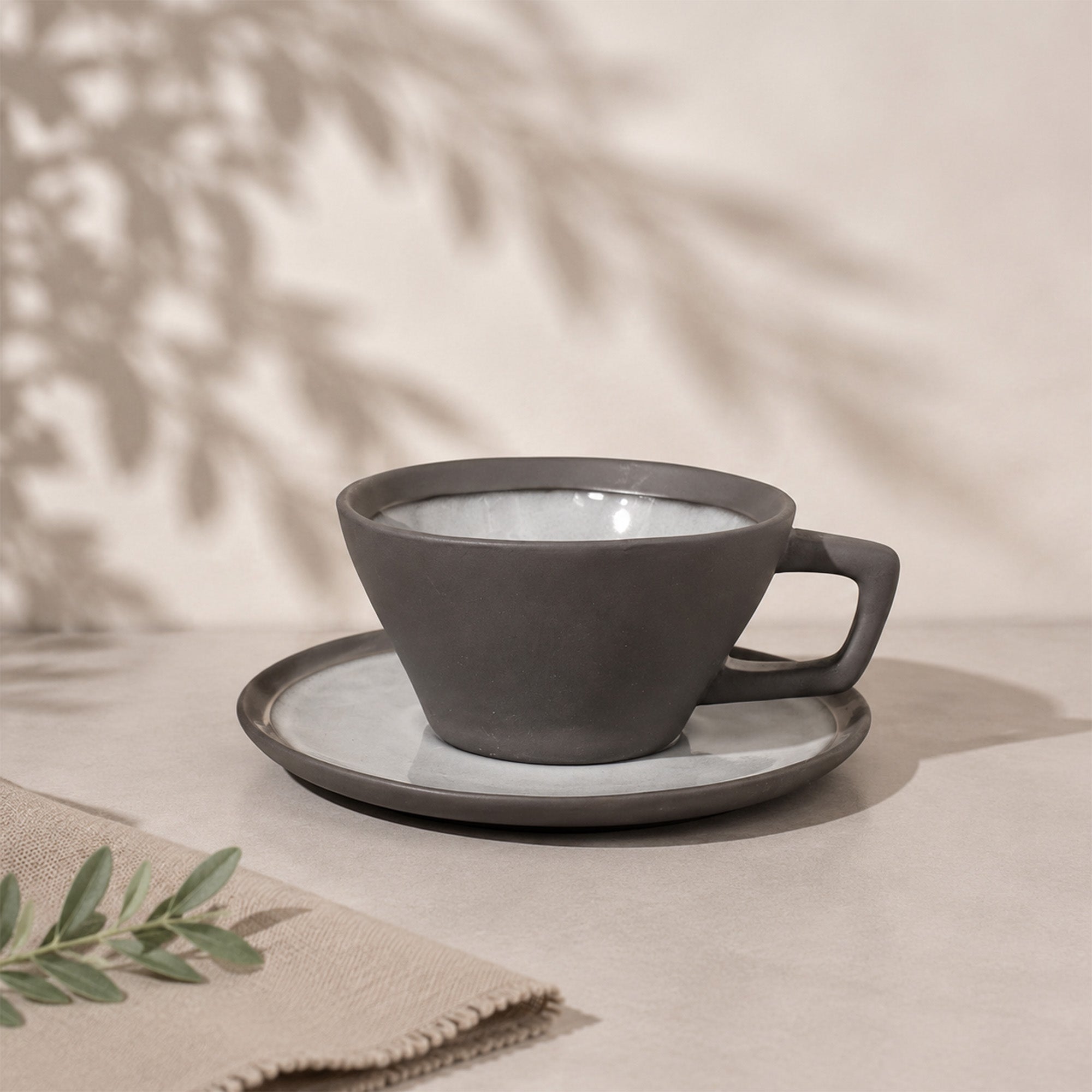 Donglin Homeware Earth Stone Collection Cup and Saucer 180cc
