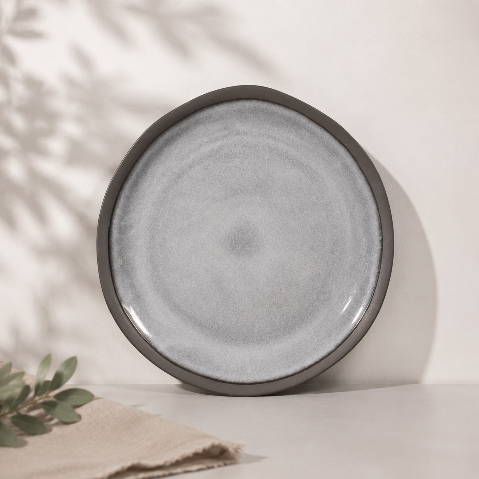 Donglin Homeware Earth Stone Collection Oval Plate 13-inch