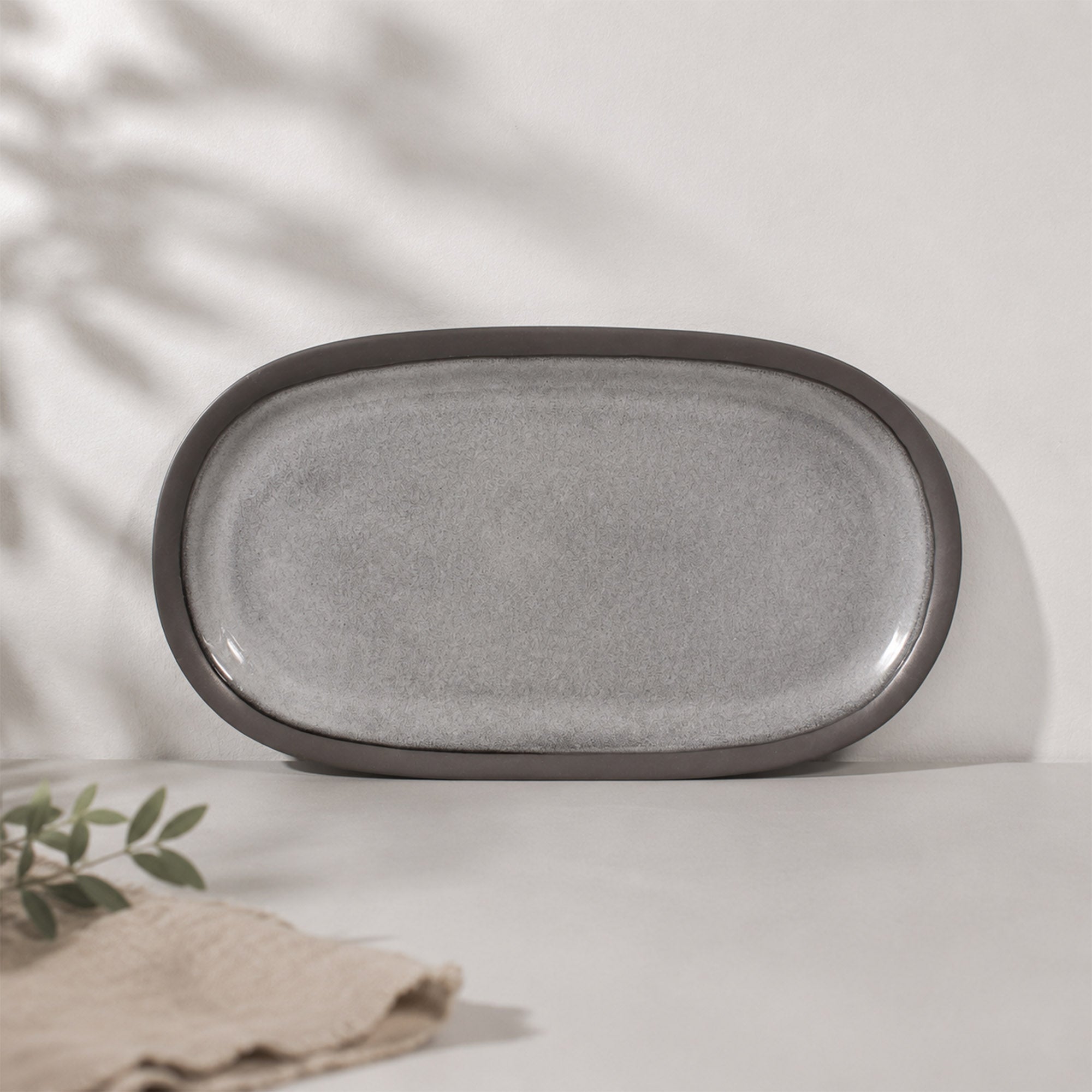 Donglin Homeware Earth Stone Collection Serving Plate 14-inch