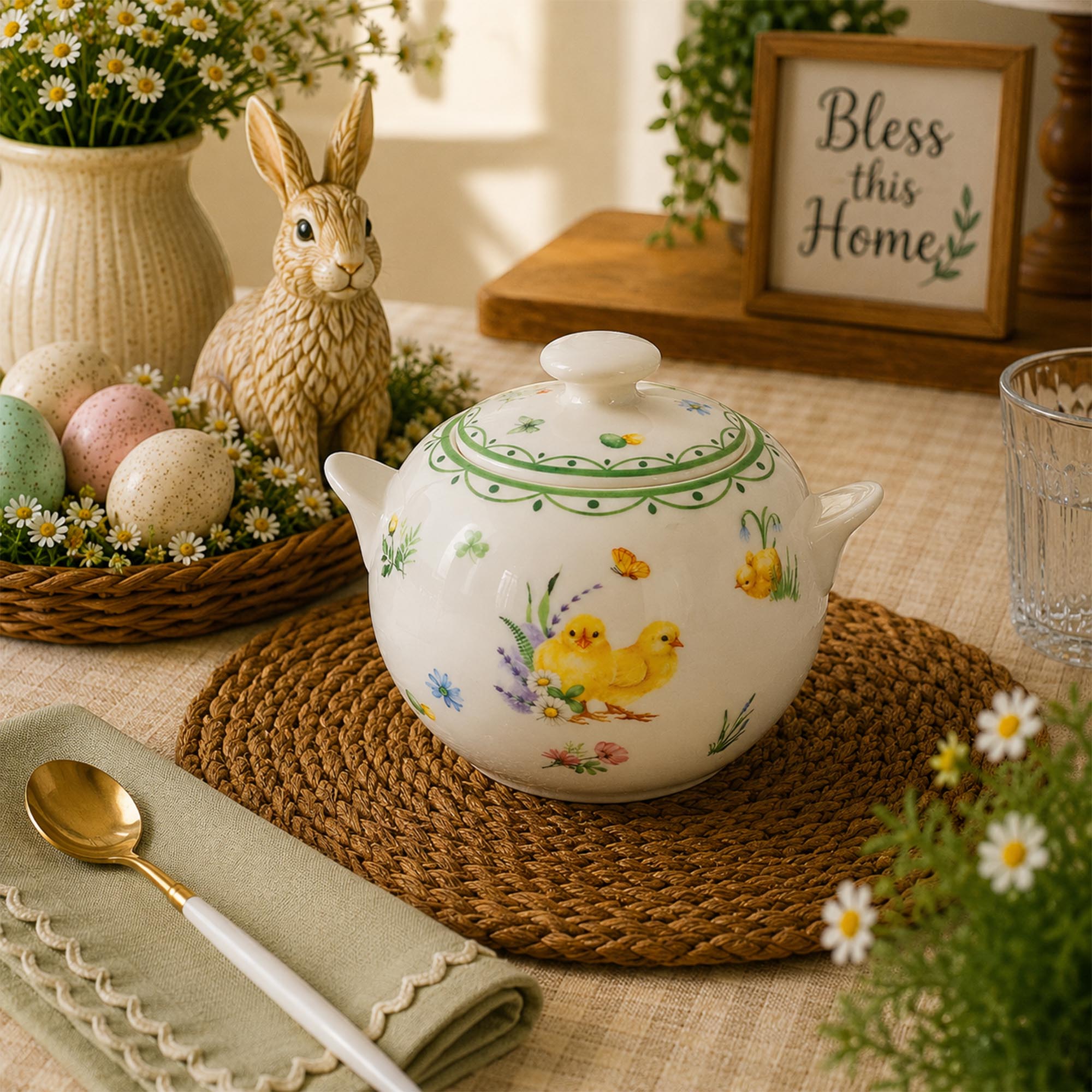 Donglin Homeware Easter Bunny Garden Collection Creamer 360cc