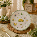 Donglin Homeware Easter Bunny Garden Collection Dessert Plate 7.5-inch