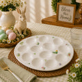 Donglin Homeware Easter Bunny Garden Collection Egg Holder Plate