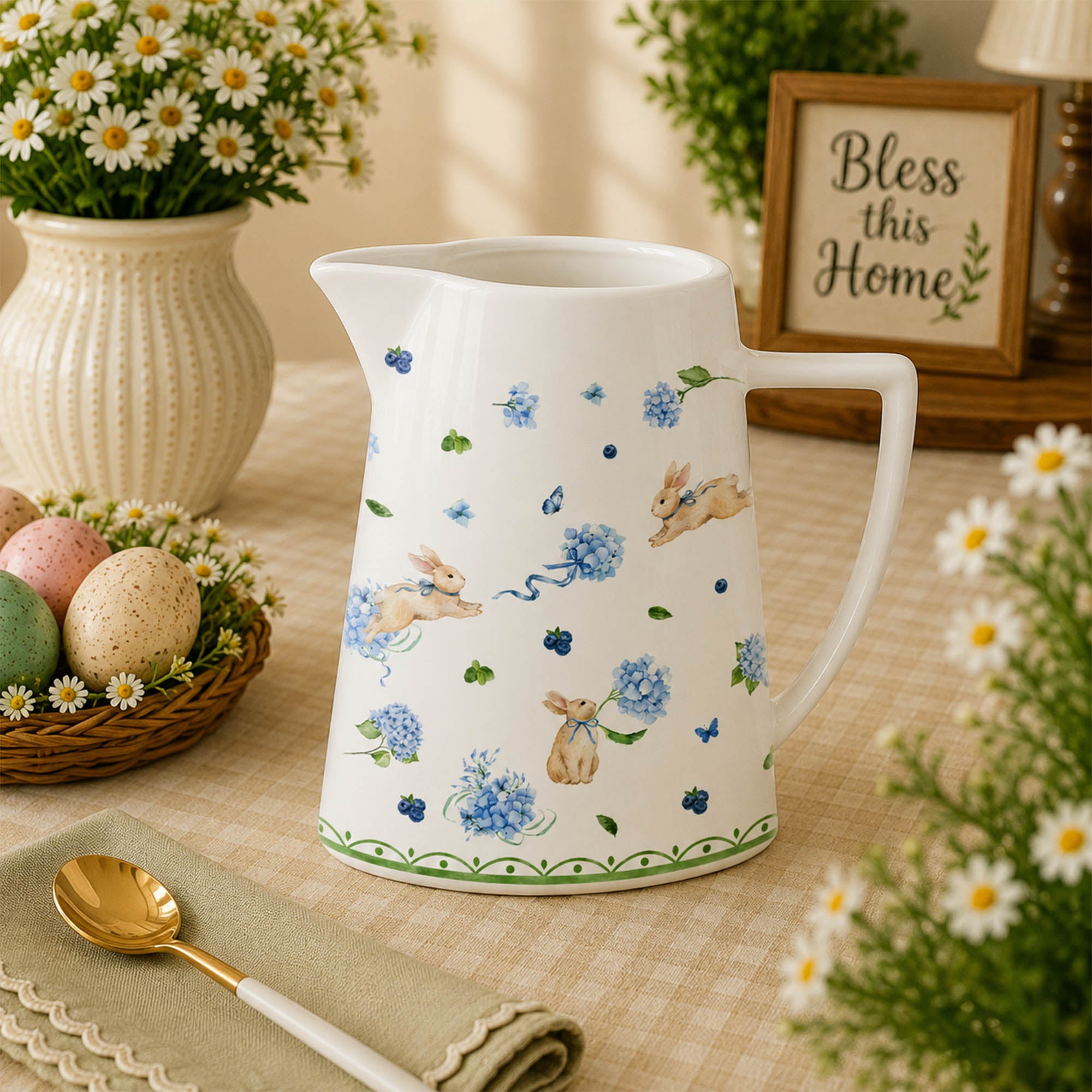 Donglin Homeware Easter Bunny Garden Collection Jug 1200ml