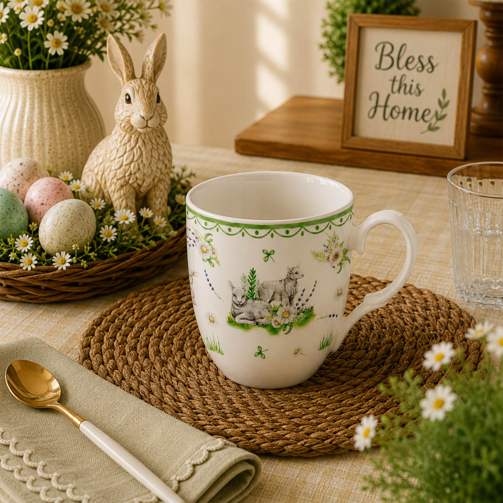 Donglin Homeware Easter Bunny Garden Collection Mug 350cc
