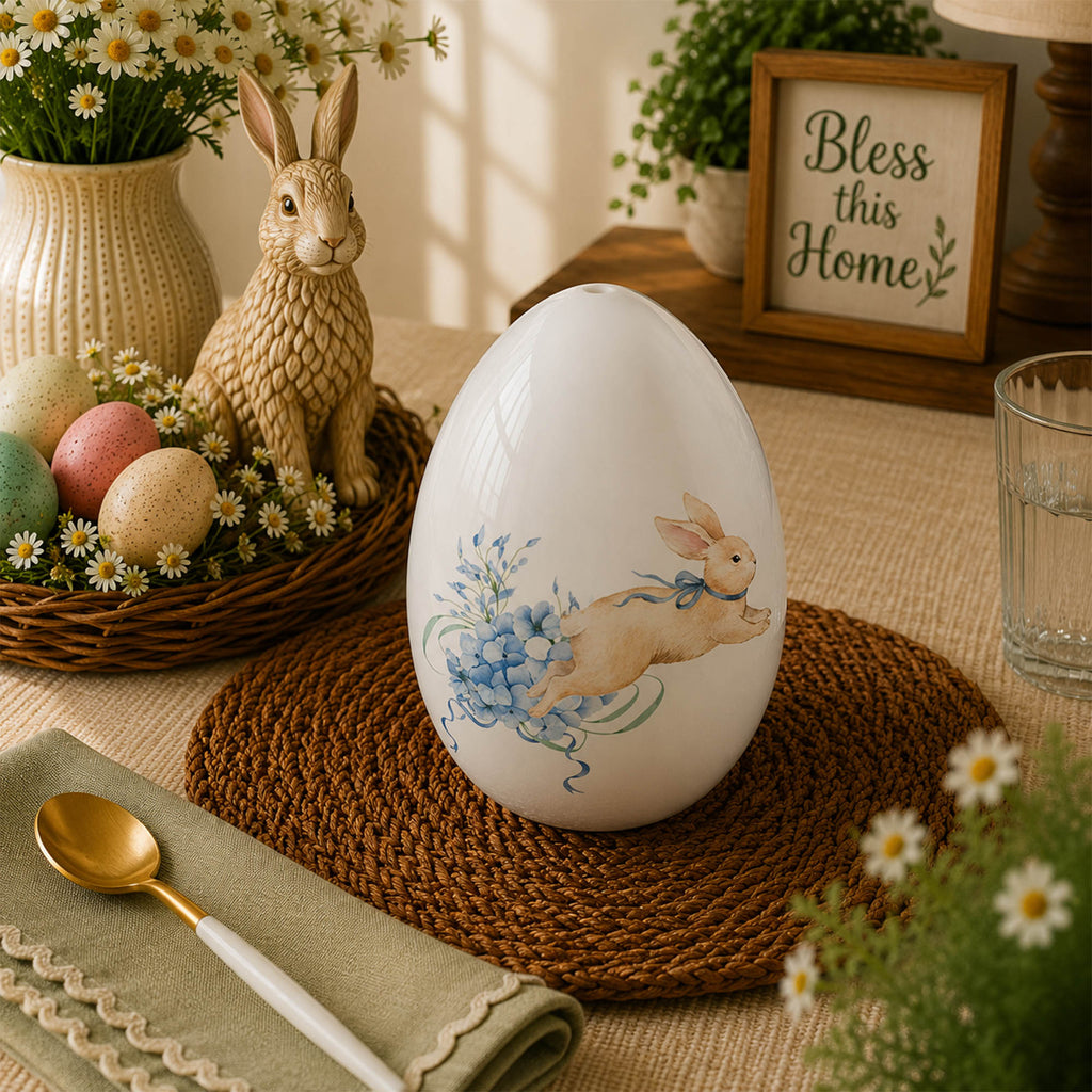 Donglin Homeware Easter Bunny Garden Collection Salt and Pepper Shaker 