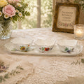 Donglin Homeware Enchanted Botanical Garden Collection Bowl and Tray
