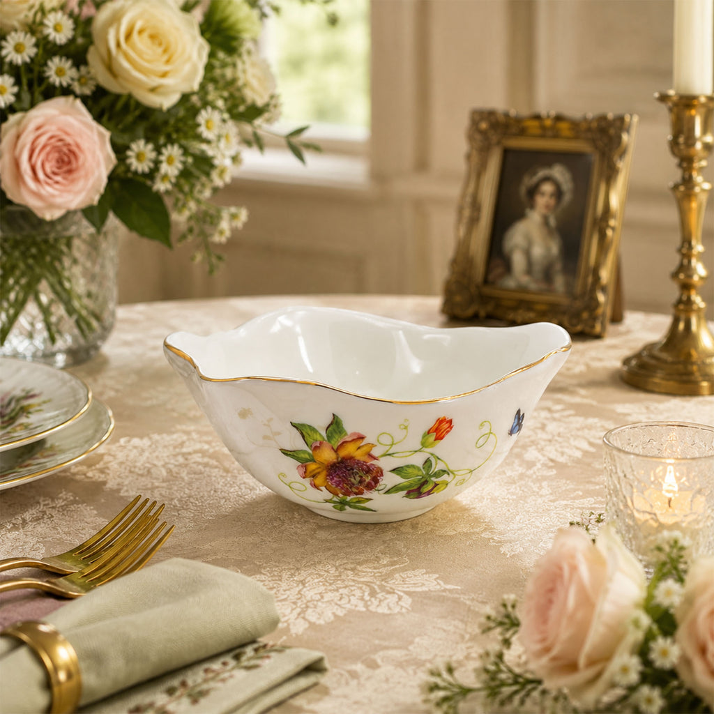 Donglin Homeware Enchanted Botanical Garden Collection Bowl 4.5-inch