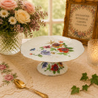 Donglin Homeware Enchanted Botanical Garden Collection Cake Plate 10.5-inch