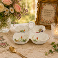 Donglin Hoeware Enchanted Botanical Garden Collection Four-Section Snack Dish