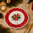 Donglin Homeware Festive Woodland Collection Dinner Plate 10.75-inch