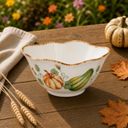 Donglin Homware Gilded Harvest - Nature Style Ceramic Bowl 4.5-inch