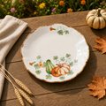 Donglin Homeware Gilded Harvest - Nature Style Ceramic Soup Plate 9.5-inch