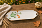 Donglin Homeware Gilded Harvest - Nature Style Ceramic Tray 15.75-inch