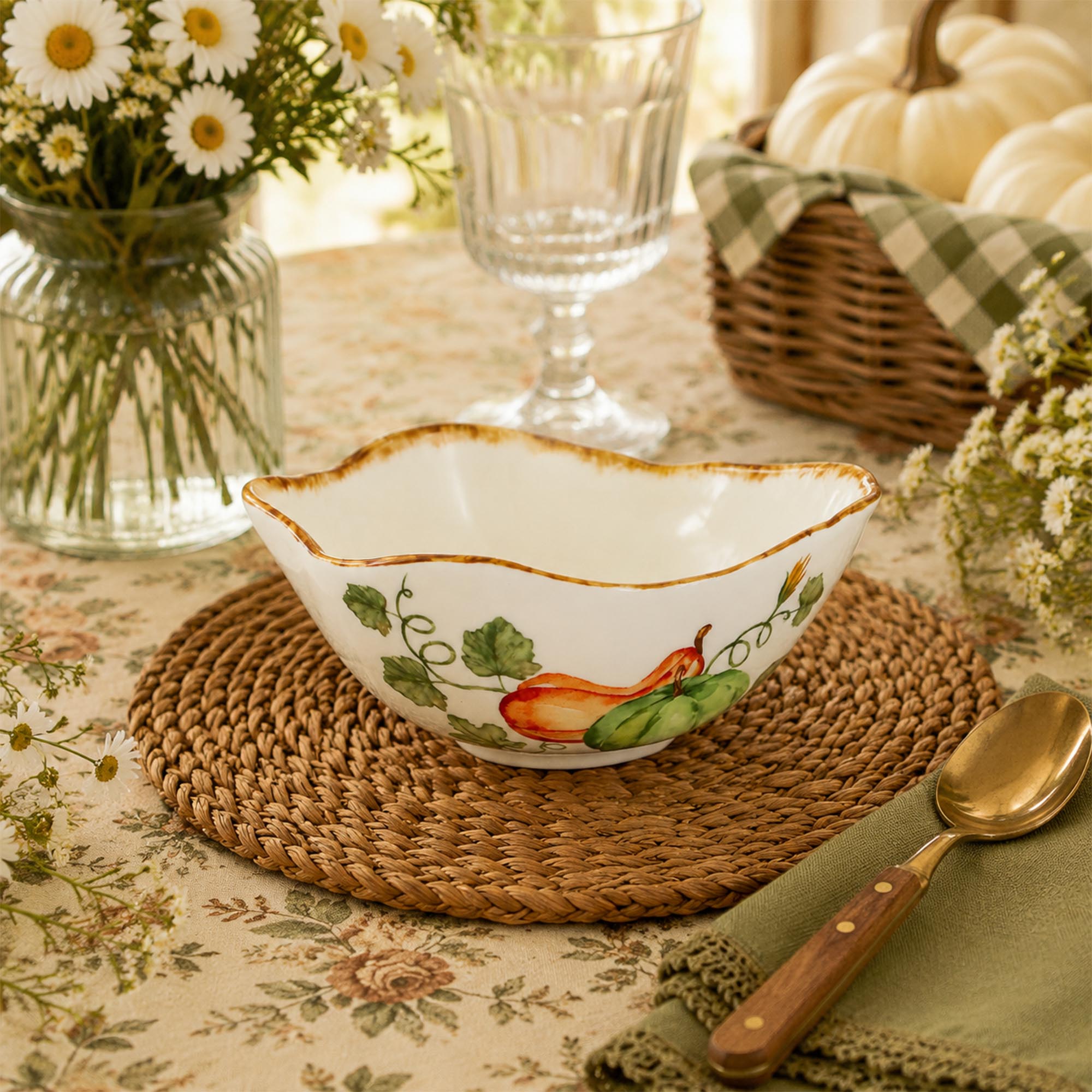 Donglin Homeware Gilded Harvest Collection Bowl 4.5-inch