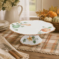 Donglin Homeware Gilded Harvest Collection Cake Plate 10.5-inch