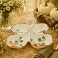 Donglin Homeware Gilded Harvest Collection Four Section Snack Dish