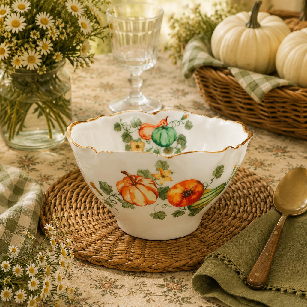 Donglin Homeware Gilded Harvest Collection Salad Bowl