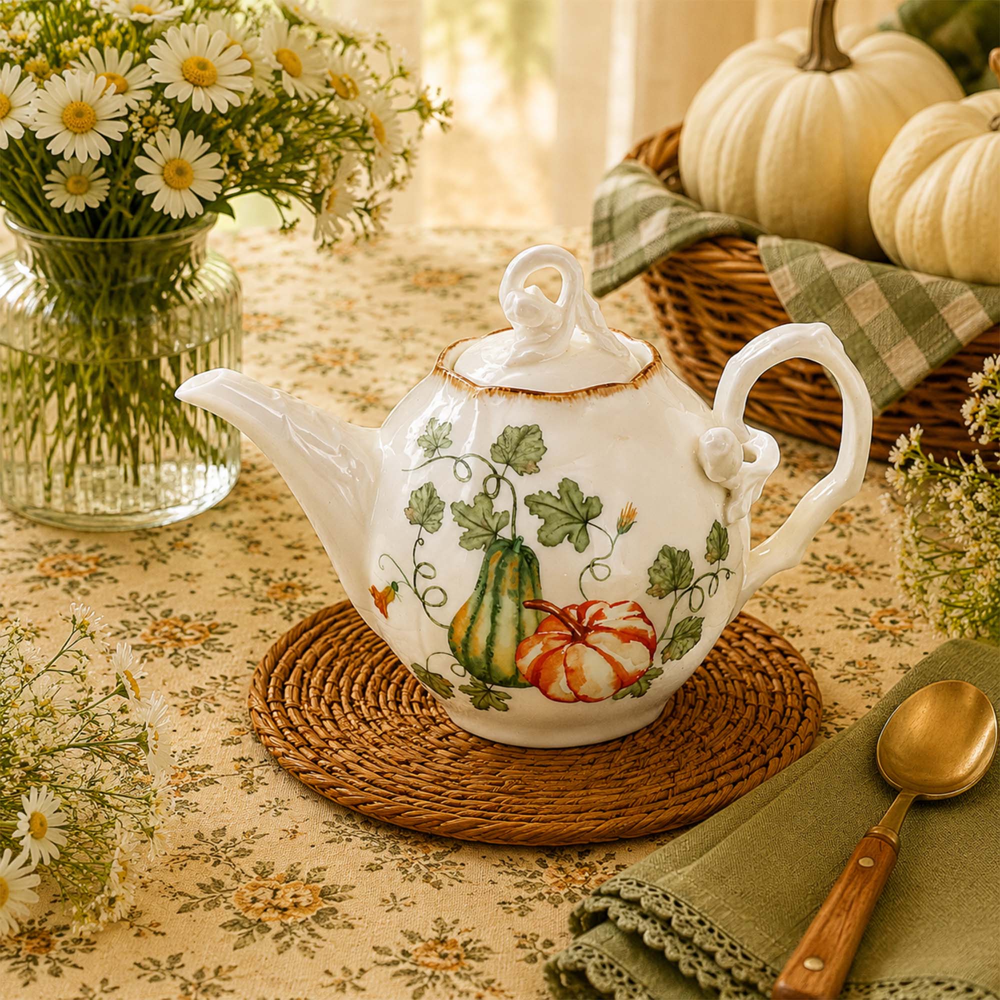 Donglin Homeware Gilded Harvest Collection Teapot 1000cc