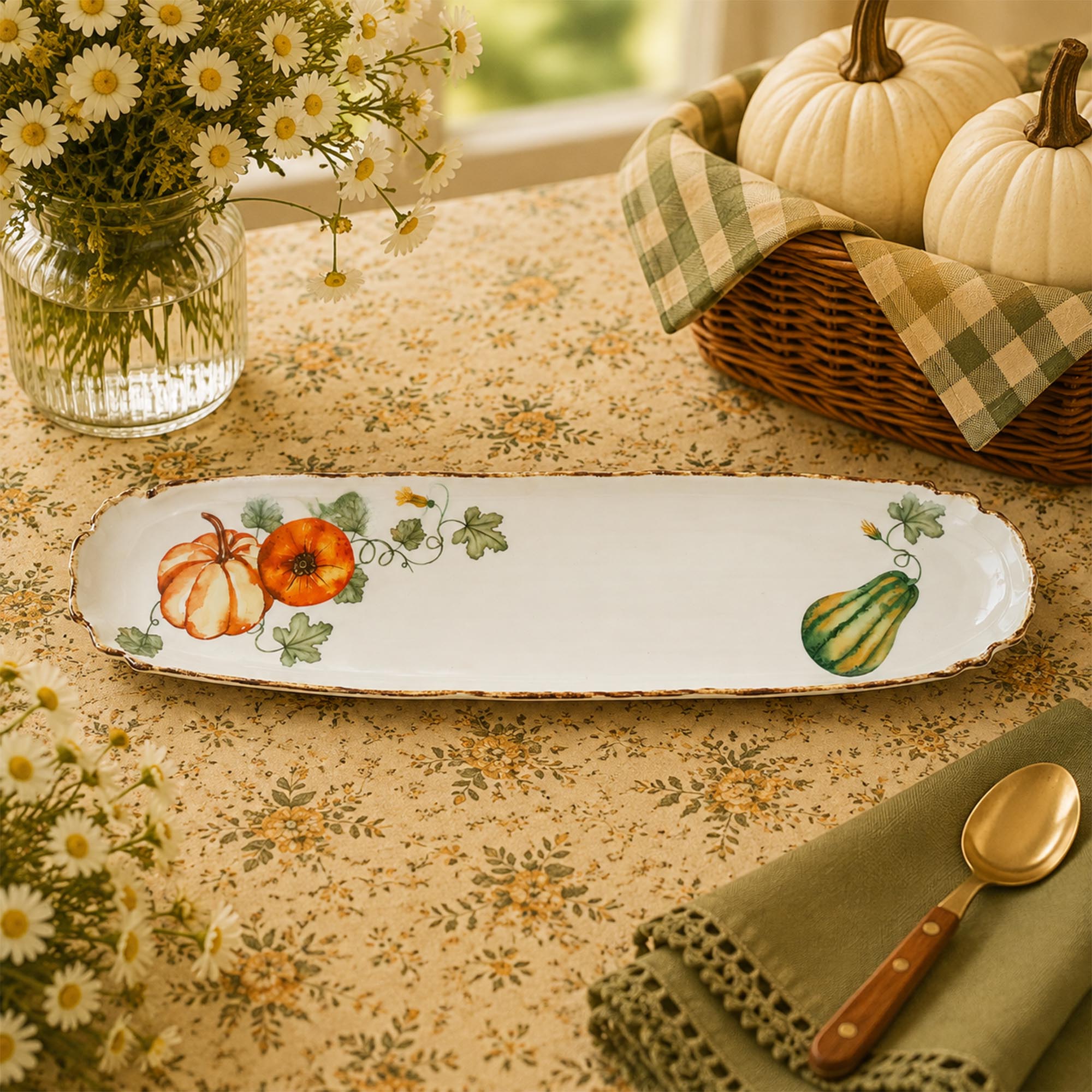 Donglin Homeware Gilded Harvest Collection Tray 32cm