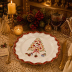 Donglin Homeware Gingerbread Christmas Collection Dessert Plate 7.5-inch
