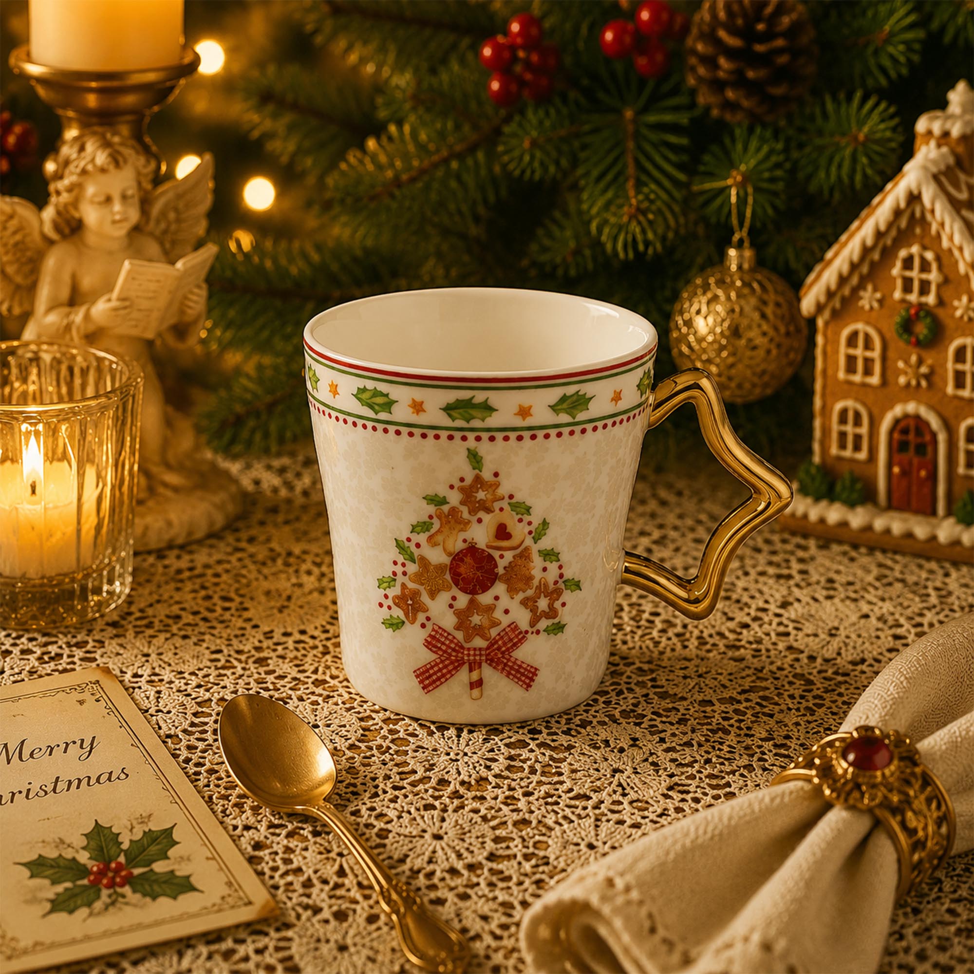 Donglin Homeware Gingerbread Christmas Collection Mug 350cc