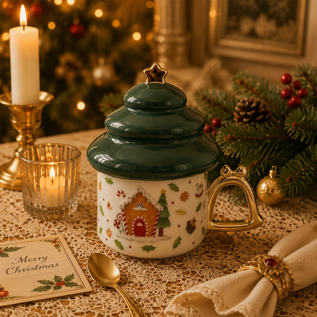 Donglin Homeware Gingerbread Christmas Collection Mug and Lip 300cc