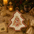 Donglin Homeware Gingerbread Christmas Collection Tree Shape Dish 29cm