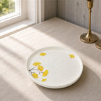 Donglin Homeware Ginkgo Leaf - Minimalist Style Ceramic Dessert Plate 9-inch