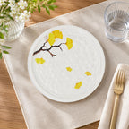 Donglin Homeware Ginkgo Serenity Collection Dessert Plate 7.5-inch