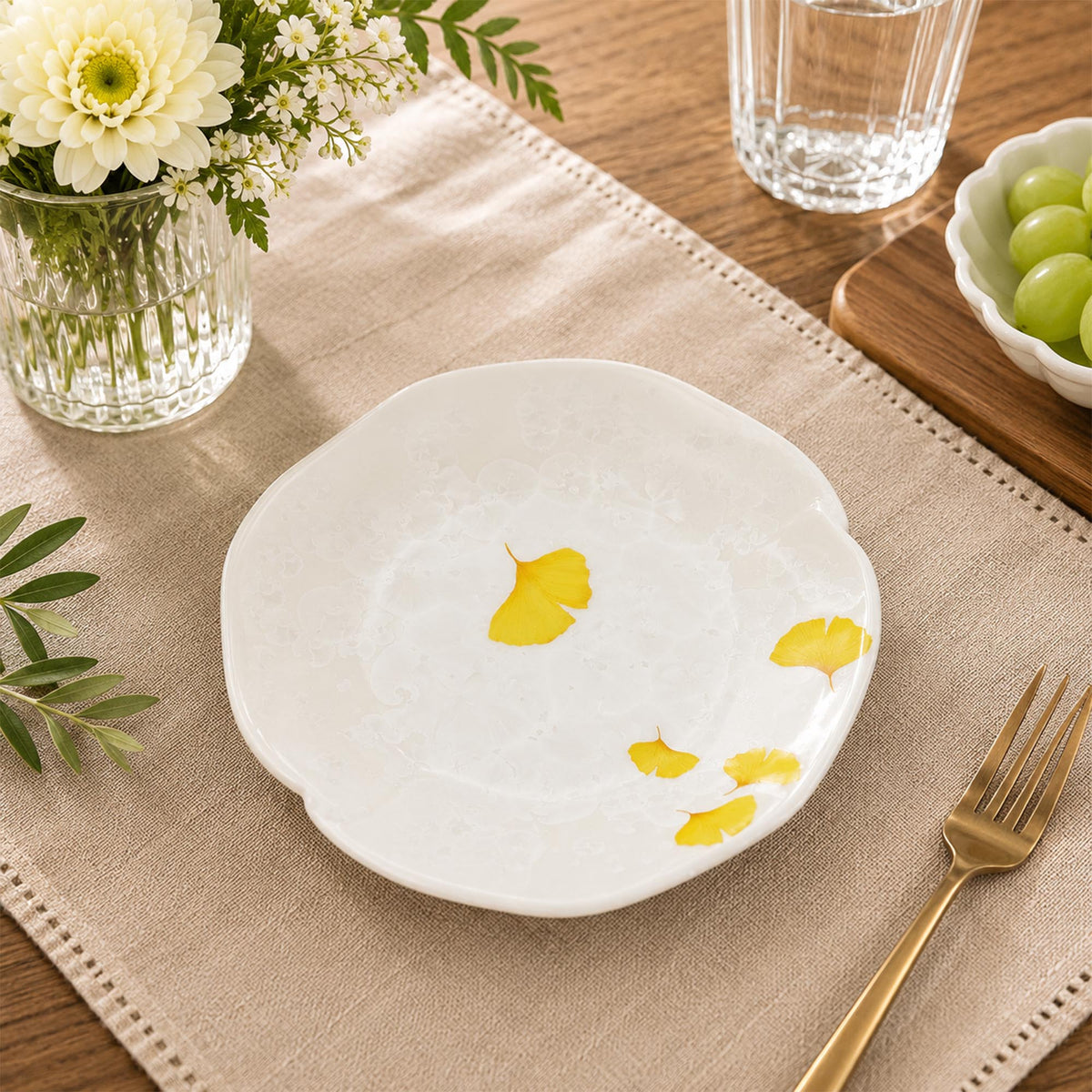 Donglin Homeware Ginkgo Serenity Collection Soup Plate 8-inch