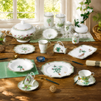 Donglin Homeware Herb - Natural Style Botanical Series Ceramic Dinner Set
