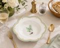 Donglin Homeware Herb - Natural Style Botanical Series Cibotium 9-inch Soup Plate