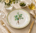 Donglin Homeware Herb - Natural Style Botanical Series Herbaporyulagae 8-inch Coupe Plate