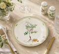 Donglin Homeware Herb - Natural Style Botanical Series Rehmannia Root 10.5-inch Dinner Plate