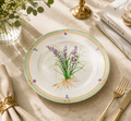 Donglin Homeware Herb - Natural Style Botanical Series Ophiopgon 7.5-inch Dessert Plate