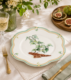 Donglin Homeware Herb - Natural Style Botanical Series Rehmannia Root 11-inch Dinner Plate