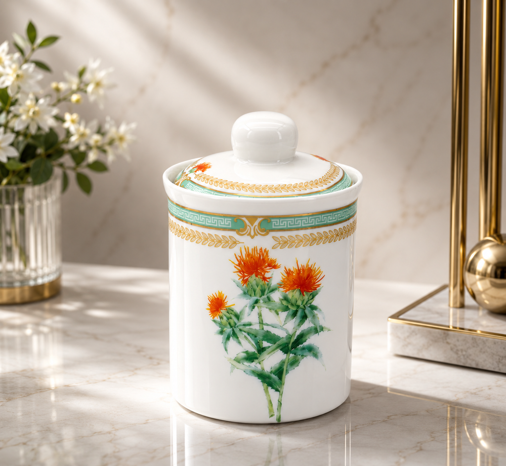Donglin Homeware Herb - Natural Style Botanical Series Safflower Canister 200ml