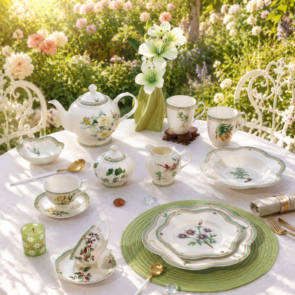 Donglin Homeware Herb - Natural Style Botanical Series Tableware