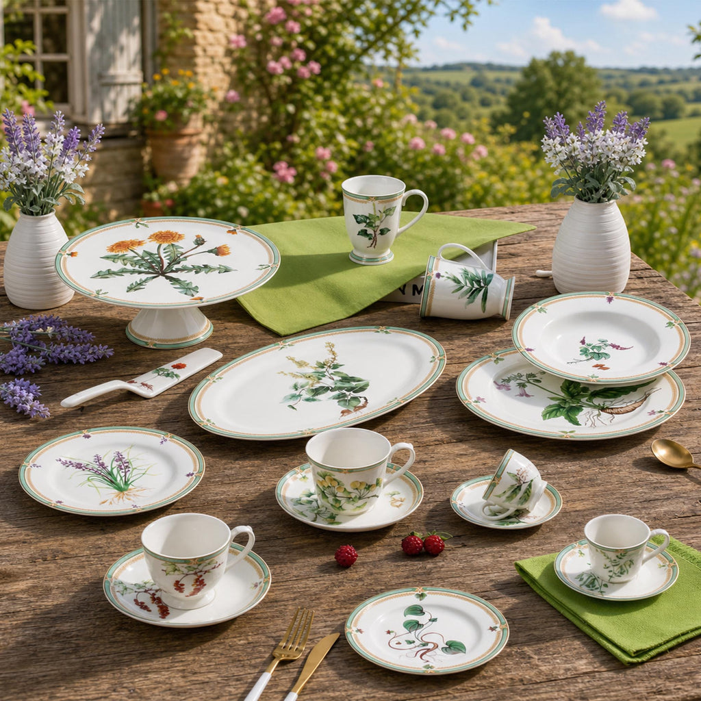 Donglin Homeware Herb - Natural Style Botanical Series Tableware Set