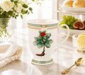 Donglin Homeware Herb - Natural Style Botanical Series Veratum Nigrum 350cc Mug