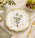 Donglin Homeware Herb - Natural Style Botanical Series White Atractylodes Rhizome 11-inch Dinner Plate