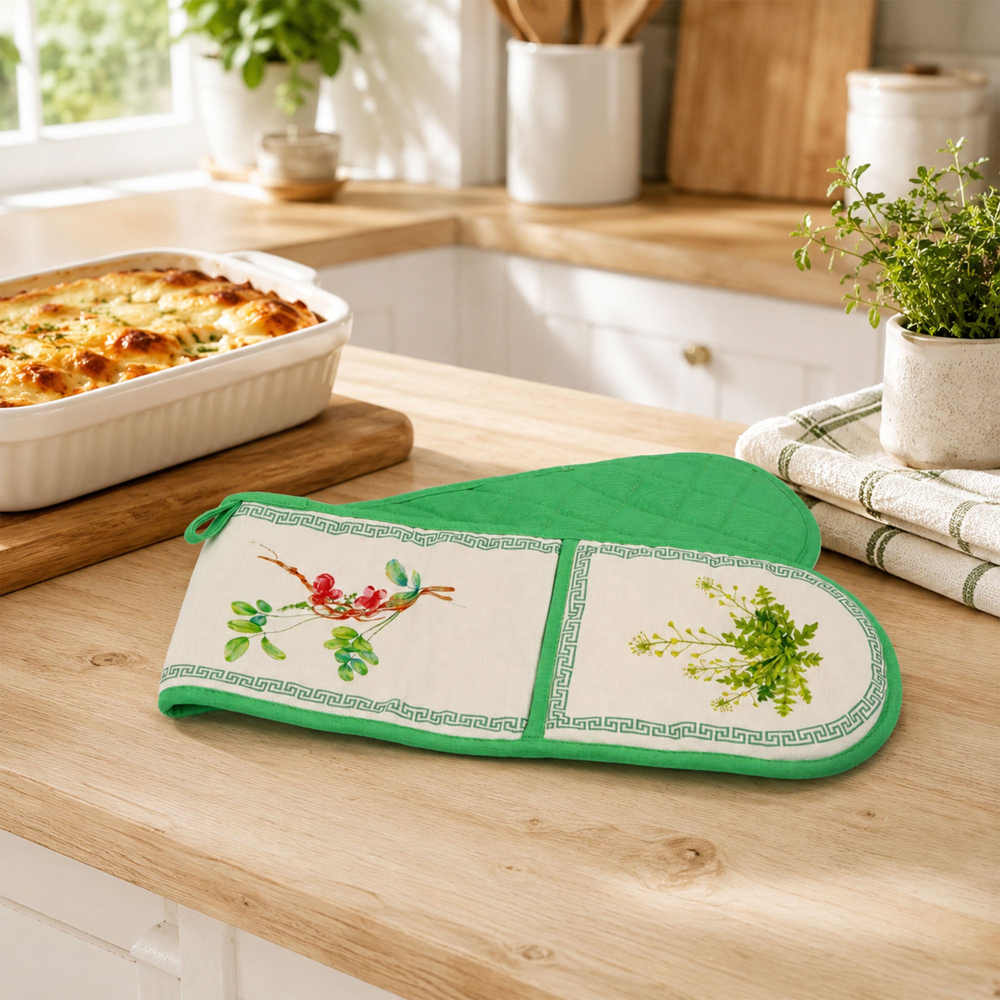 Donglin Homeware Herbs Botanical Lifestyle Collection Heat Resistant Mat