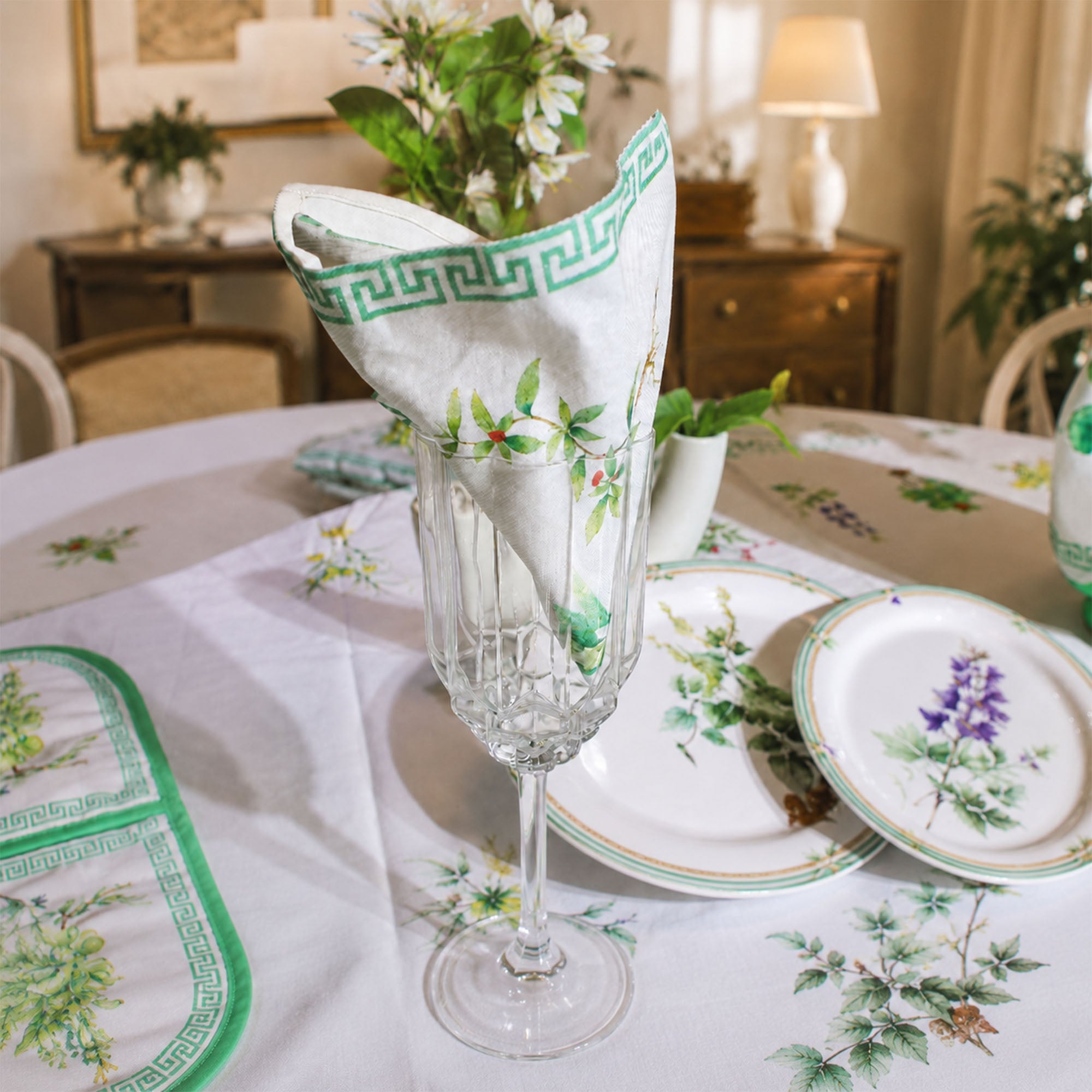 Donglin Homeware Herbs Botanical Lifestyle Collection Napkin